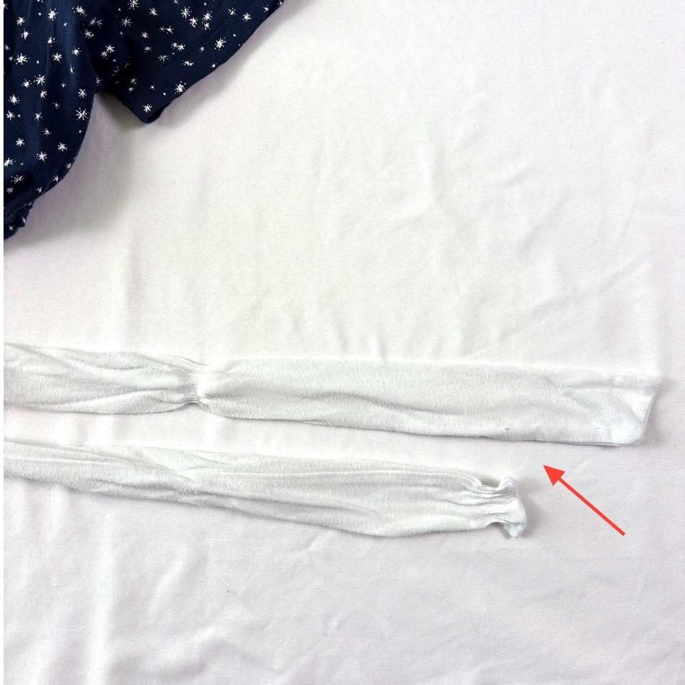 Eberjey Gisele Slouchy Pajama‎ Top Small Star Print Batwing Celestial Cozy Soft - Picture 8 of 8